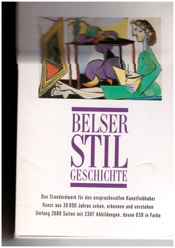 Neue belser stilgeschichte - belser, (